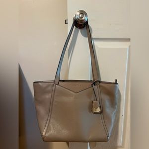 Michael Kors Taupe Leather Tote Bag